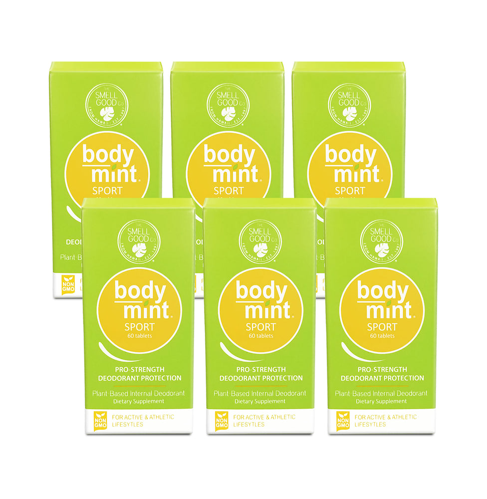 6-PACK BODY MINT SPORT - 300 TABLETS - SAVE 20%